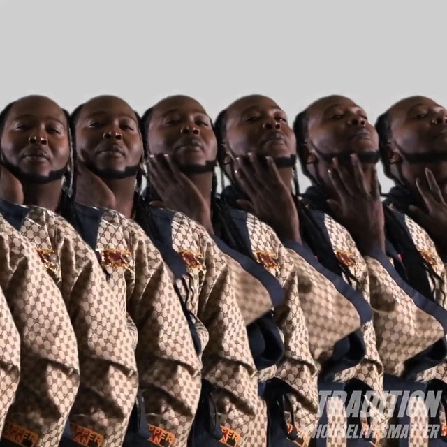 Video Reference: Smile, Military camouflage, Art, Fashion design, Military uniform, Event, Metal, Uniform, Team, Competition event