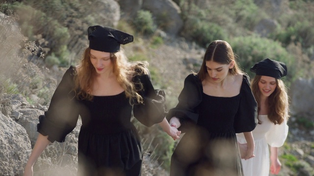 Video Reference: Hairstyle, Arm, Vertebrate, Nature, Human, Neck, Street fashion, Fashion, Dress, Sleeve