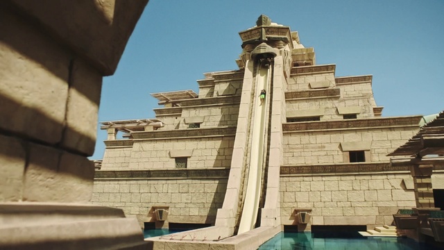 Video Reference: Sky, Facade, Archaeological site, Wood, Column, Monument, Water, City, Art, Composite material