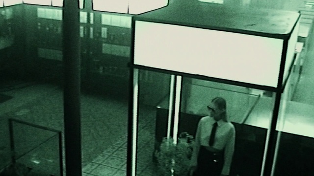 Video Reference: Shade, Rectangle, Window, Glass, Tints and shades, Building, Transparent material, Metal, Facade, Monochrome photography