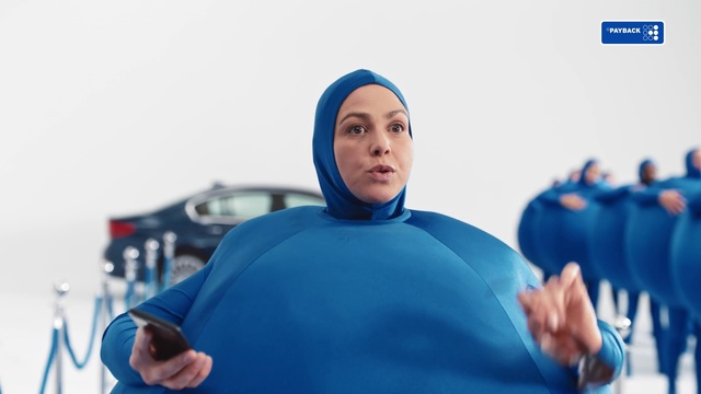 Video Reference: Blue, Sleeve, Gesture, Happy, Leisure, Electric blue, Recreation, Fun, Event, Personal protective equipment