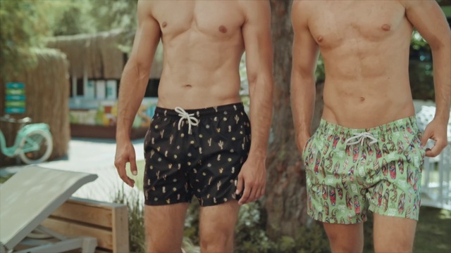 Video Reference: Trunks, Green, Waist, Gesture, Thigh, Plant, Grass, Chest, Trunk, People in nature