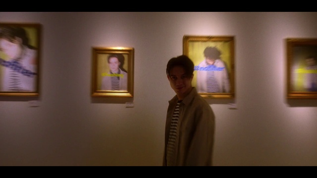 Video Reference: Picture frame, Art, Sleeve, Event, Paint, Blazer, Fun, Visual arts, Painting, Artist