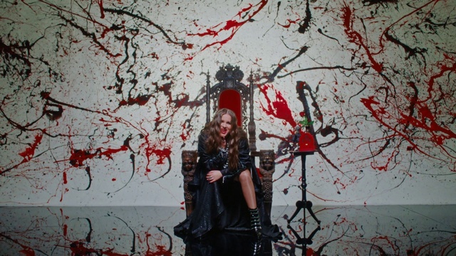 Video Reference: People in nature, Plant, Human, Branch, Twig, Art, Wall, Woody plant, Red, Tree