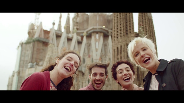 Video Reference: Smile, Face, Chin, Outerwear, Photograph, Facial expression, Mouth, Flash photography, Happy, Gesture