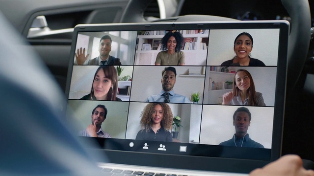 Video Reference: Face, Hair, Head, Computer, Smile, Facial expression, Personal computer, Product, Laptop, Social group