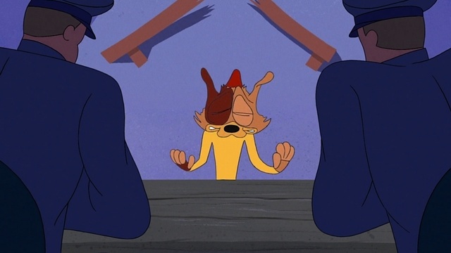 Video Reference: Facial expression, Cartoon, Azure, Art, Standing, Sleeve, Gesture, Font, Interaction, Happy