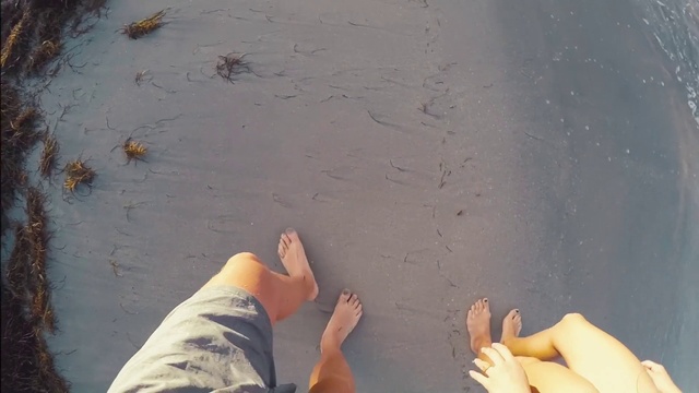 Video Reference: Skin, Hand, Photograph, Leg, People in nature, Water, Human body, Wood, Beach, Gesture