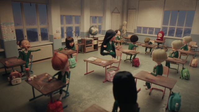 Video Reference: Window, Interior design, Art, Leisure, Event, Table, Visual arts, Child, Room, Class