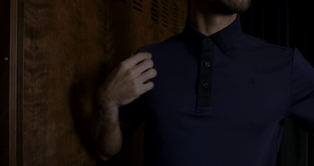 Video Reference: Dress shirt, Sleeve, Gesture, Grey, Collar, Chest, Blazer, Flash photography, Elbow, Button