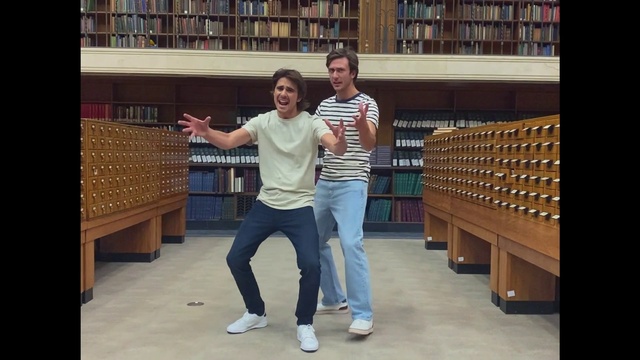 Video Reference: Bookcase, Shelf, Furniture, Smile, Shelving, Book, Standing, Publication, Wood, Flooring