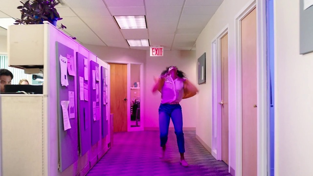 Video Reference: Purple, Light, Lighting, Interior design, Violet, Pink, Flooring, Floor, Line, Wall
