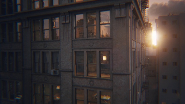 Video Reference: Window, Building, Wood, Fixture, Dusk, Tints and shades, Facade, Sky, City, Apartment