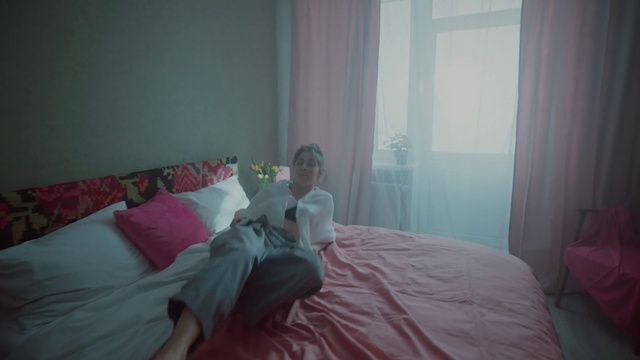 Video Reference: Furniture, Comfort, Building, Textile, Interior design, Curtain, Wood, Bed frame, Bed, Leisure