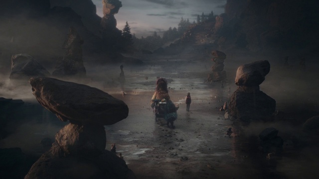 Video Reference: Water, Cloud, Mountain, Sky, Lake, Cg artwork, Landscape, Recreation, Darkness, Video game software