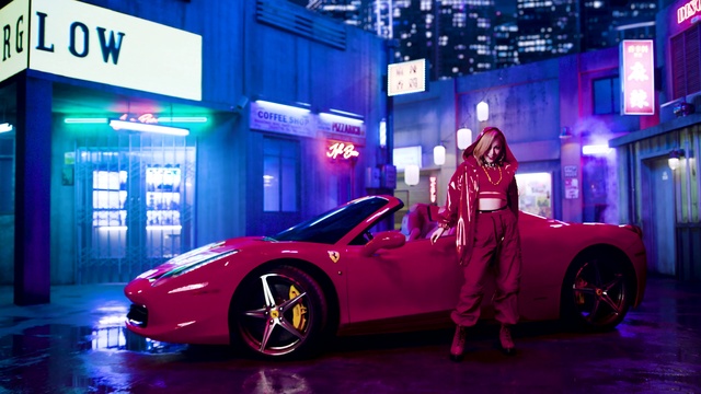 Video Reference: Tire, Wheel, Car, Vehicle, Land vehicle, Automotive lighting, Hood, Automotive design, Light, Blue