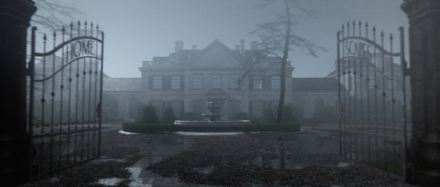 Video Reference: Atmosphere, Sky, Window, Building, Fog, Tree, Atmospheric phenomenon, Grey, Black-and-white, Plant