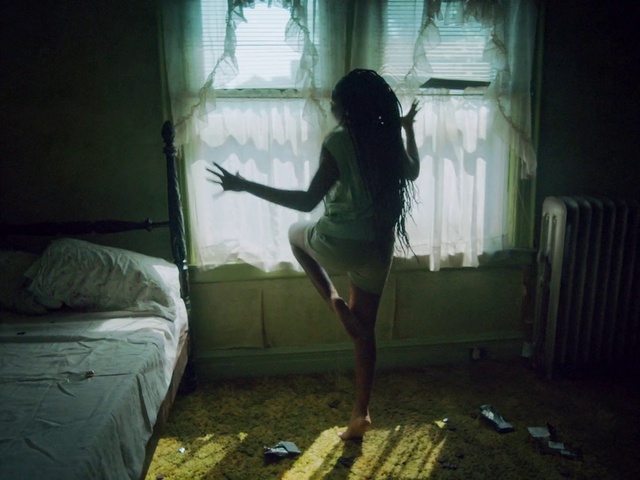 Video Reference: Window, Leg, Flash photography, Dress, Sunlight, Curtain, Wood, Flooring, Morning, Knee