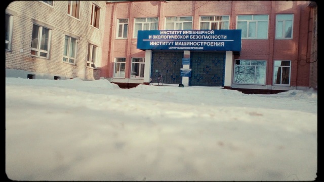 Video Reference: Window, Building, Snow, Freezing, Urban design, Font, Tints and shades, Door, Winter, Event