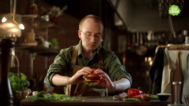 Video Reference: Muscle, Green, Tableware, Cuisine, Cooking, Cocktail, Food, Military person, Dish, Non-commissioned officer