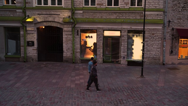 Video Reference: Window, Door, Building, Road surface, Facade, Flooring, City, Road, Travel, Street