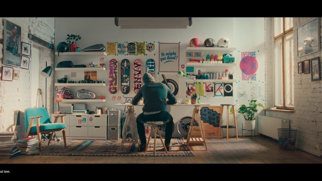 Video Reference: Picture frame, Interior design, Wall, Art, Living room, Flooring, Houseplant, Font, Shelving, Shelf