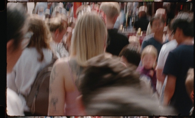 Video Reference: Fun, Crowd, Event, T-shirt, Magenta, Customer, City, Audience, Photo caption, Formal wear