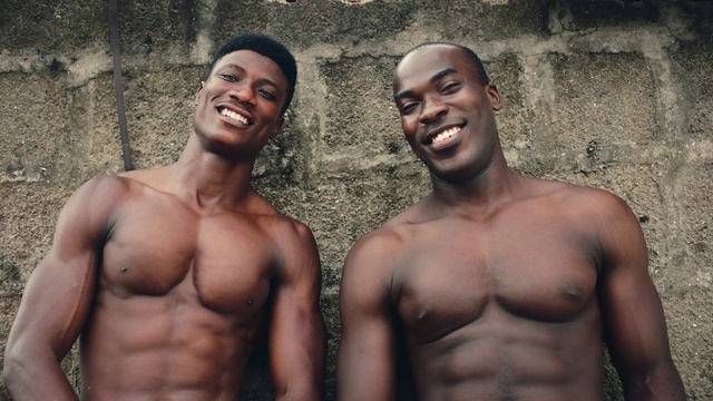 Video Reference: Forehead, Smile, Skin, Chin, Shoulder, Muscle, Human body, Neck, Jaw, Standing