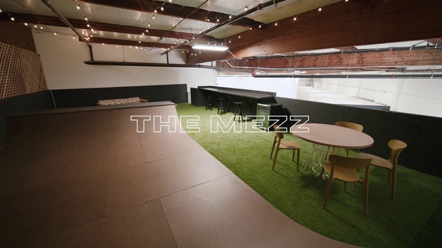 Video Reference: Furniture, Table, Building, Hall, Wood, Lighting, Interior design, Flooring, Chair, Floor