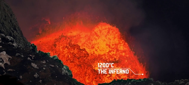 Video Reference: Lava, Fissure vent, Types of volcanic eruptions, Volcano, Heat, Geological phenomenon, Landscape, Flame, Fire, Lava dome