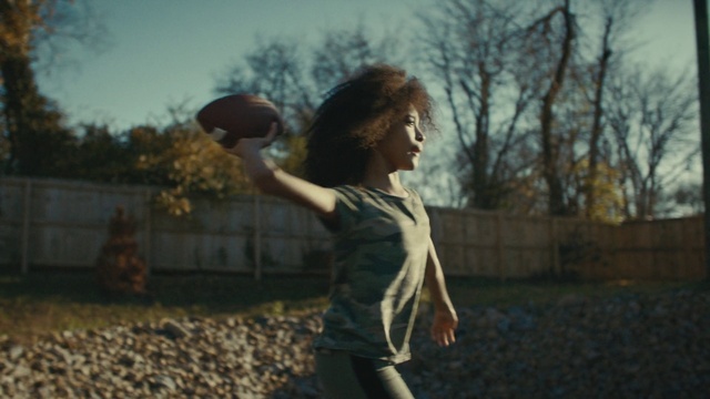 Video Reference: Face, Sky, Playing sports, Sports equipment, Baseball bat, Tree, Ball, Flash photography, Plant, Happy