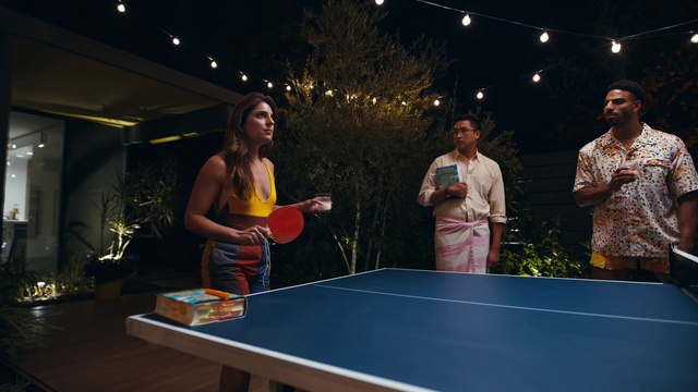 Video Reference: Table tennis racket, Sports equipment, Light, Racketlon, Ping pong, Racquet sport, Racket, Table, Leisure, Chair