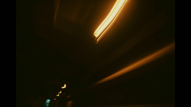 Video Reference: Automotive lighting, Amber, Electricity, Tints and shades, Gas, Road, Ceiling, Neon, Darkness, Wood