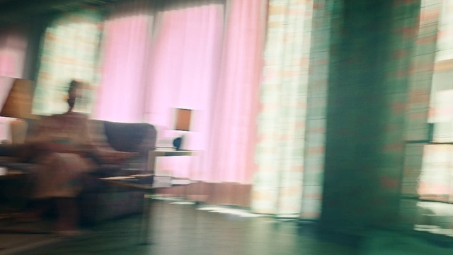 Video Reference: Window, Curtain, Textile, Wood, Interior design, Flooring, Floor, Shade, Hardwood, Tints and shades