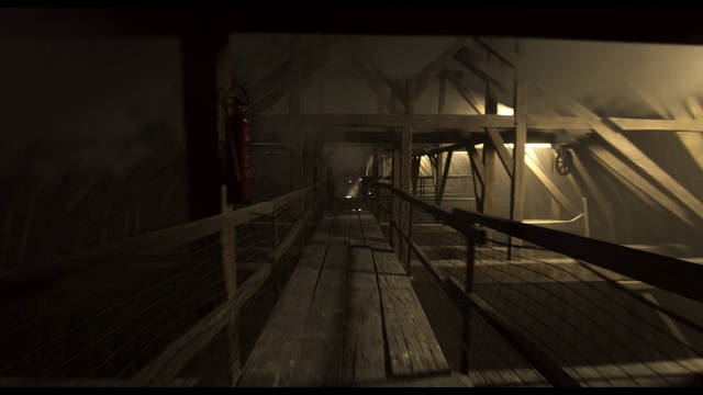 Video Reference: Flash photography, Wood, Tints and shades, Parallel, Symmetry, Darkness, Midnight, Monochrome photography, City, Metal