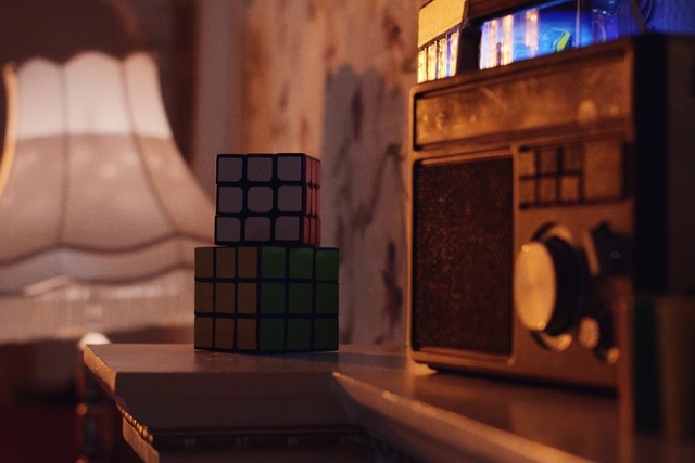 Video Reference: Rubiks cube, Wood, Interior design, Architecture, Mechanical puzzle, Tints and shades, Technology, Space, Recreation, Puzzle