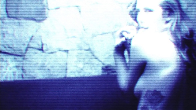 Video Reference: Mouth, Blue, Flash photography, Gesture, Sky, Art, Tints and shades, Electric blue, Tree, Visual arts