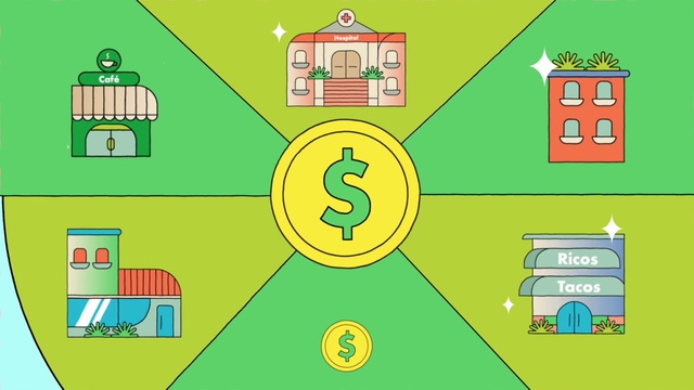 Video Reference: Yellow, Font, Grass, Line, Rectangle, Parallel, Recreation, Art, Motor vehicle, Illustration