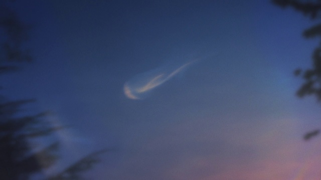 Video Reference: Cloud, Sky, Cumulus, Astronomical object, Electric blue, Horizon, Meteorological phenomenon, Darkness, Evening, Landscape