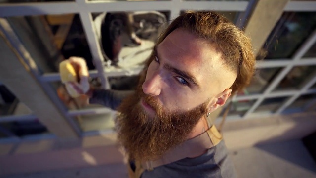 Video Reference: Forehead, Hair, Eyebrow, Shoulder, Beard, Mouth, Jaw, Ear, Facial hair, Eyewear