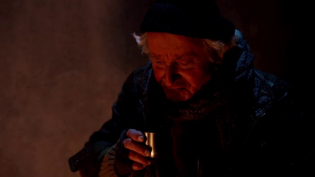 Video Reference: Wrinkle, Cap, Audio equipment, Facial hair, Event, Landscape, Moustache, Elder, Scarf, Portrait photography