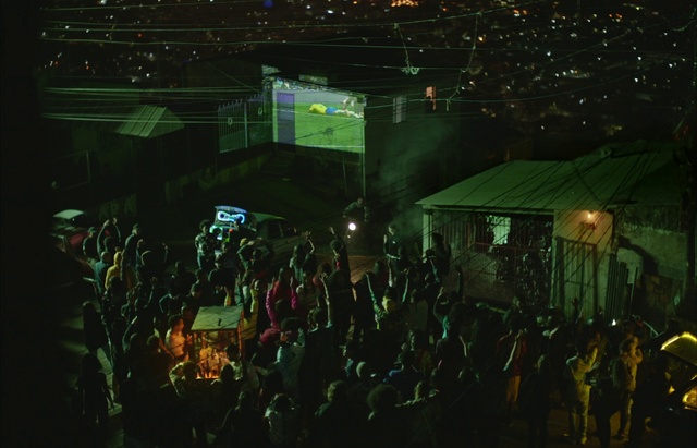 Video Reference: Entertainment, Electricity, Grass, Midnight, Performing arts, Event, City, Crowd, Space, Darkness