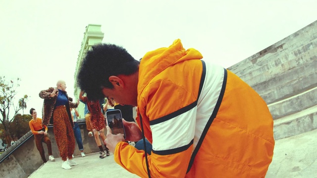 Video Reference: Orange, Travel, Sky, Recreation, Landscape, Personal protective equipment, Event, Leisure, Workwear, Fun