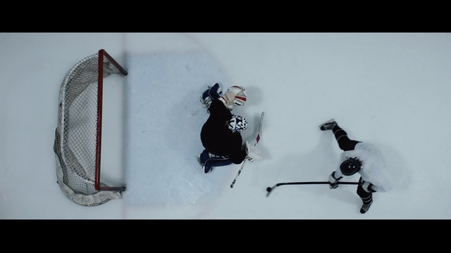 Video Reference: Sleeve, Art, Jersey, Font, Sports gear, Hockey protective equipment, Automotive design, Carmine, Hockey, Rectangle