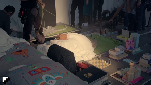 Video Reference: Comfort, Textile, Event, Bag, Knee, Linens, Room, Flooring, Luggage and bags, T-shirt