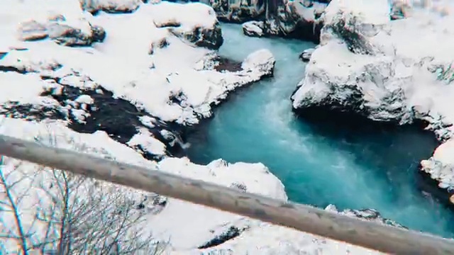 Video Reference: Water, Snow, Natural landscape, Fluvial landforms of streams, Watercourse, Freezing, Lake, Ice cap, Tree, Melting