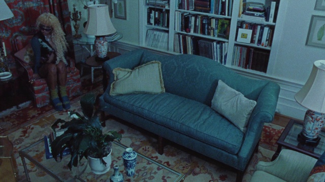 Video Reference: Couch, Furniture, Picture frame, Azure, Green, Blue, Interior design, Living room, Rectangle, studio couch