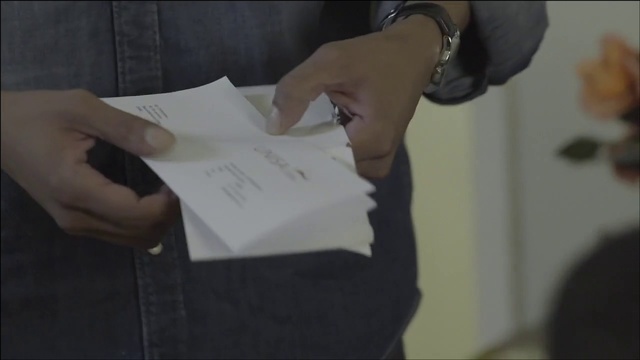 Video Reference: Hand, Gesture, Sleeve, Finger, Thumb, Nail, Font, Wrist, Event, Handwriting