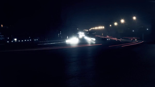 Video Reference: Automotive lighting, Car, Vehicle, Road surface, Asphalt, Headlamp, Street light, Sky, Lens flare, Automotive design