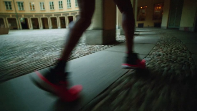 Video Reference: Leg, Road surface, Flooring, Floor, Asphalt, Wood, Tints and shades, Sidewalk, Thigh, Human leg